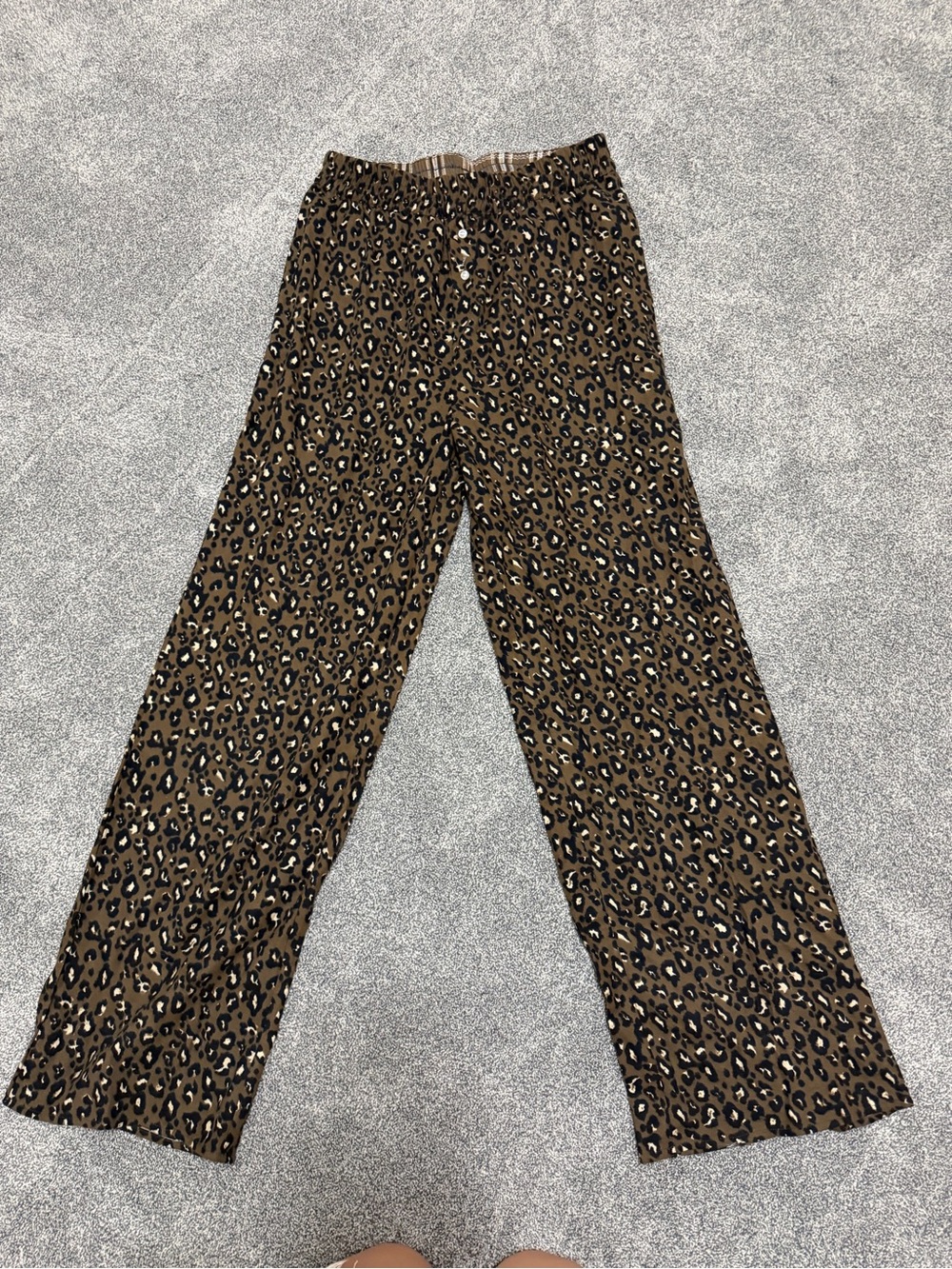 Gilded Intent Brown Black Cream Leopard Joggers